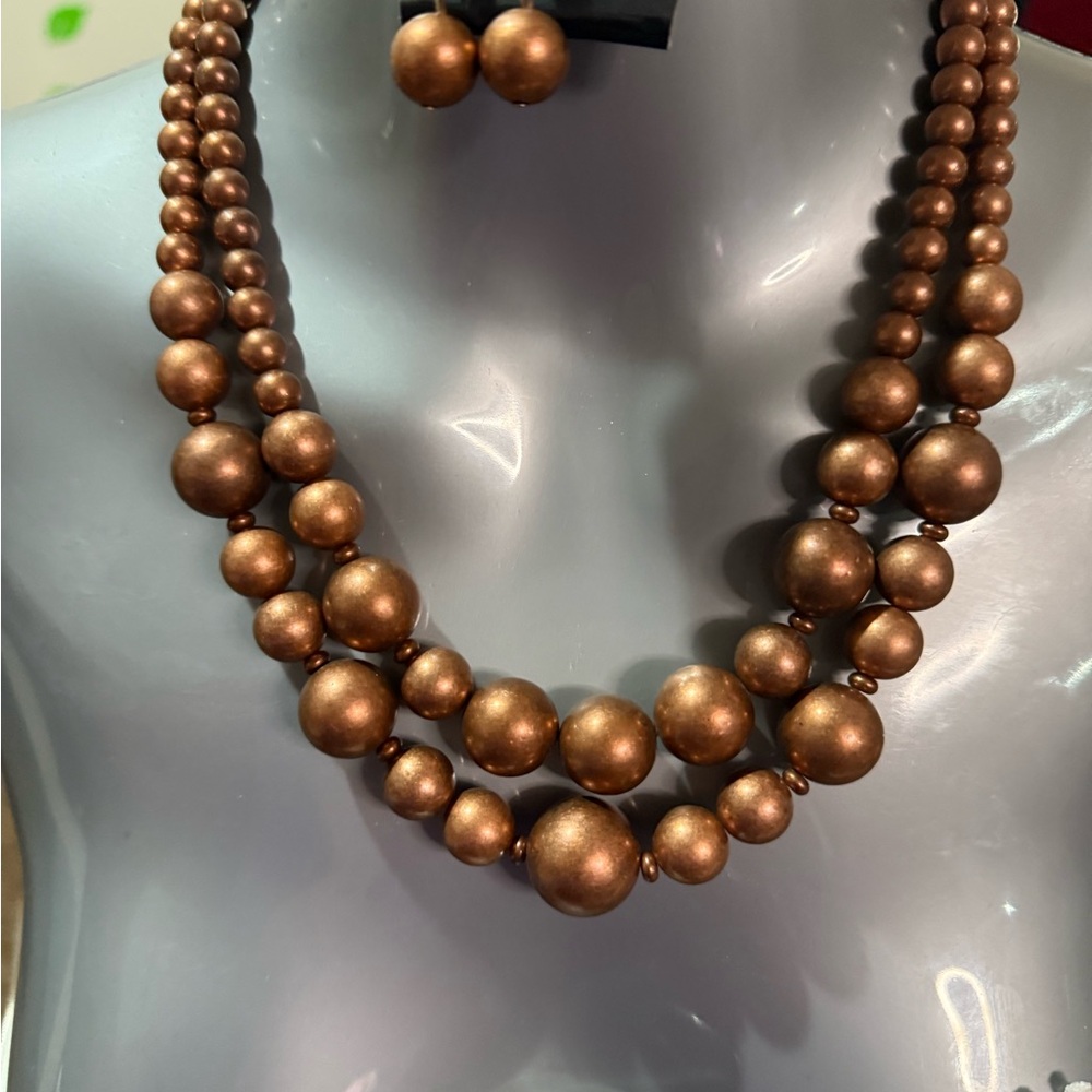 Jumpsuit -woman's and Necklace and Earring Set